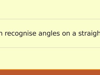 KS2 mastery angles on a line lesson
