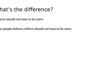 Discussion text language teaching powerpoint and activity