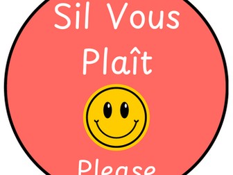 French Vocab Signs - Pastel