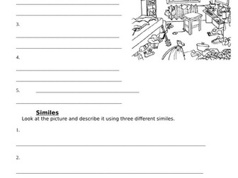 Figurative language worksheet KS2