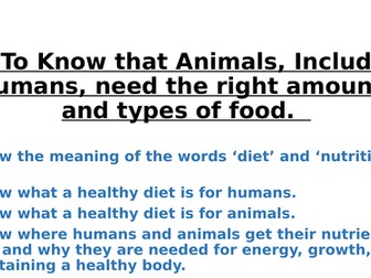 Science human diet animal diet nutrition nutrients food groups presentation