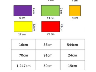 Year 4/5/6 match up perimeter activity