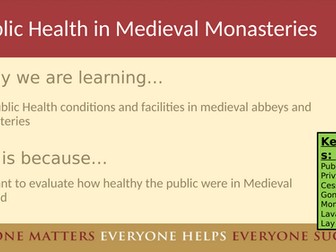 Health and the People - Medieval Monasteries