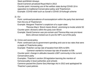 Edexcel A-Level Government and Politics Essay Plan