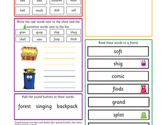 Phonics Focus Worksheets