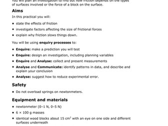 Year 7 Forces LESSONS