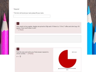 FS Maths L2 MSS Exam-style Calculator paper Qs