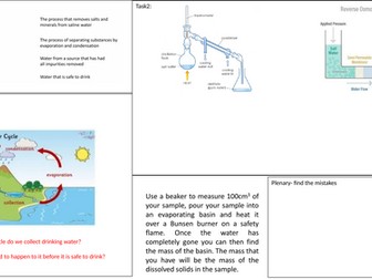 Worksheets for potable water and practical's