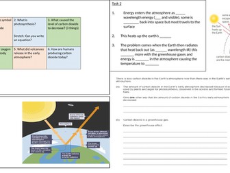 Greenhouse gases worksheet