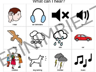 What can I hear? Communication Board/ Aid