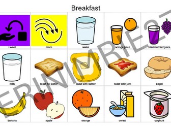 Breakfast Communication Aid/Board