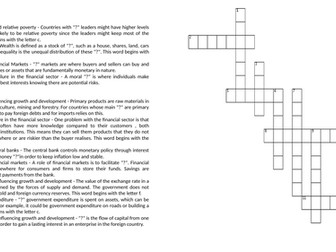 A Level Economics - Pearson Edexcel - Crosswords