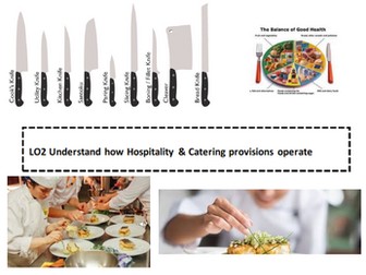 WJEC Hospitality and Catering LO2 workbook and powerpoint