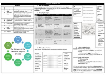 Fieldwork Knowledge Organiser