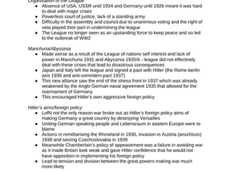 AQA History International relations essay plans