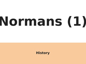 AQA History - Normans powerpoint