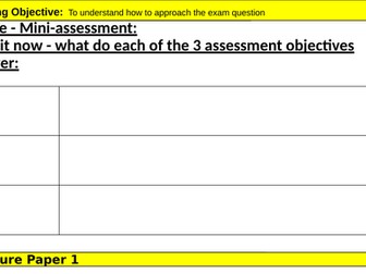 A Christmas Carol mini revision SOW