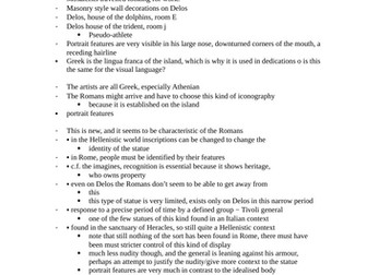 Hellenistic Art and Archaeology Notes