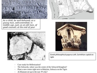 Hellenistic World Societies and Cultures Notes