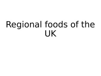 Regional foods of the UK