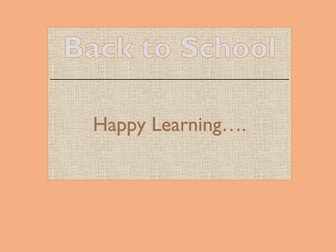 Promotion material - Happy Learning...