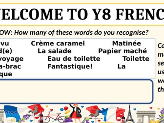 French - first lesson back