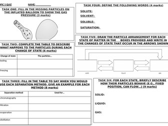 States of Matter and Separating Mixtures (Year 7) KS3 Activate