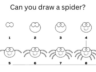 How to draw a spider