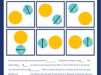 Space: Day and Night Worksheet