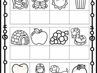 Initial Sound Activity Sheets Phonics EYFS