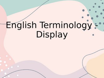 English Terminology PPT