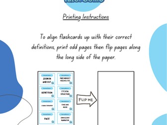 GCSE English Language Fiction Language Devices Flashcards