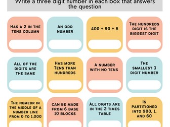 Place Value - Number Hunts