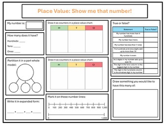 Place value - Show me that number