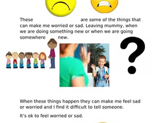 What to do when I am worried social story