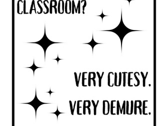 Very Demure Classroom Poster