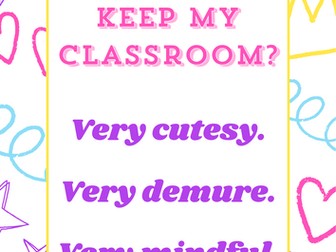 Very Demure Classroom Poster