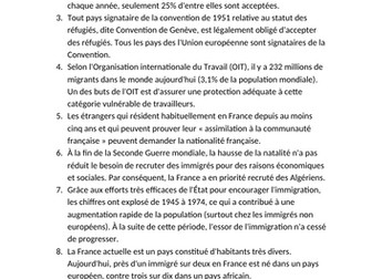 Fact files for French A level speaking revision