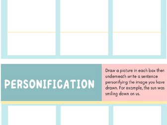 Personification Worksheet