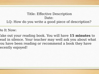 Creative Writing Lessons