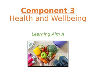 Heath and Social Care **Component 3 Learning Aim A** BTEC Level 1/2