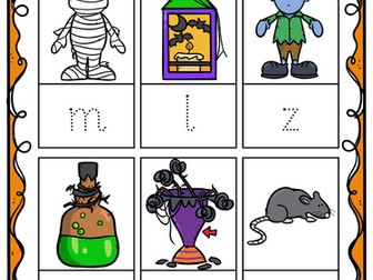 Halloween Phonics Initial Sounds EYFS