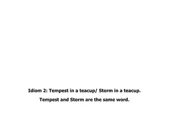 EAL: Weather Idioms