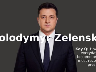 KS3 Religious studies(KS4 core religious studies)inspirational people lesson 8  - Volodymyr Zelensky