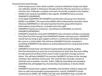 AQA ALEVEL PSYCHOLOGY - Social Influence: Social Change