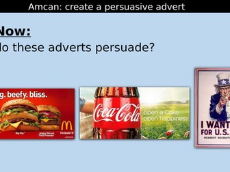 Persuasive language - 'Persuade your peers'. Room 101 concept.