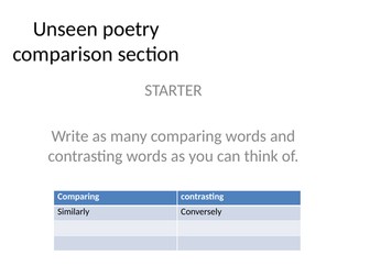 Unseen poetry practice: comparing 'Dulce et Decorum Est' with the song 'Hero of War'