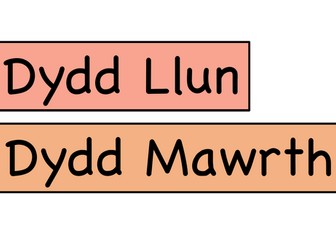 Dyddiau a Misoedd Cymraeg