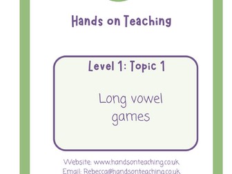 Hands on Teaching Long Vowel Games