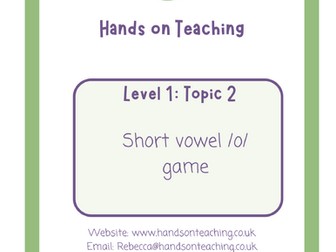 Hands on Teaching Short Vowel /o/ Game